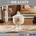 Fashion delicate white ceramic chinese sugar pot